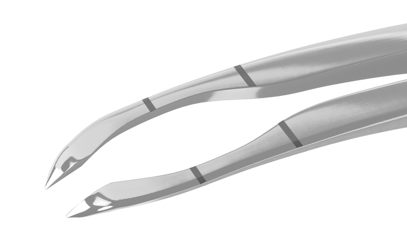 077R 4-032S Small-incision Capsulorhexis Forceps with Limiter, Cystotome Tips, Curved Micro-Thin Jaws, Fits through 2.00 mm Incision, Flat Handle, Length 105 mm, Stainless Steel