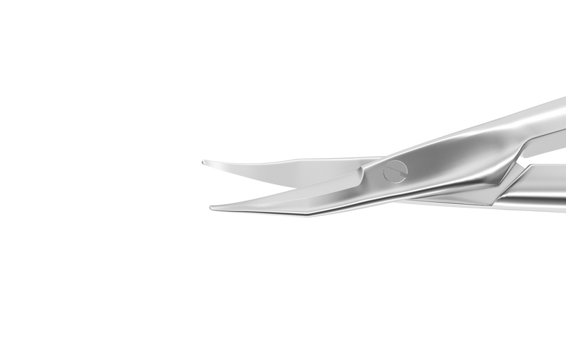 005R 11-040S Westcott Curved Tenotomy Scissors, Blunt Tips, 13.00 mm Blades, Flat Handle, Length 115 mm, Stainless Steel