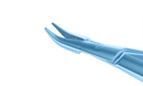 104R 8-021T Barraquer Needle Holder, 12.00 mm Fine Jaws, Curved, without Lock, Small Size, Length 100 mm, Titanium