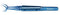 190R 4-08011T Nevyas-Wallace Fixation Forceps, 0.12 mm, 1x2 Teeth, Straight, Round Handle, Length 105 mm, Titanium