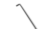 999R 5-0321 Sinskey Hook, Straight, 0.15 mm, Length 122 mm, Round Titanium Handle