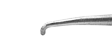 205R 5-021 Lewicky Hook, Angled, 0.15 mm x 10.00 mm Shaft, Length 120 mm, Round Titanium Handle