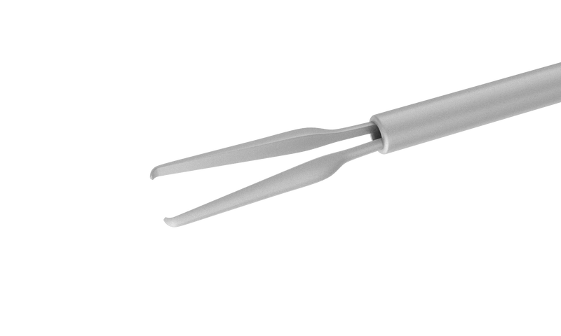 999R 12-410-23H Eckardt End-Gripping Forceps, Attached to a Universal Handle, with RUMEX Flushing System, 23 Ga