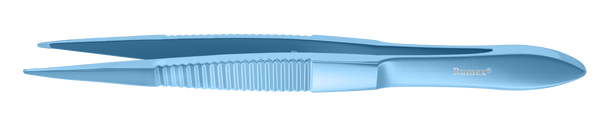 137R 4-042T Cilia Forceps, Narrow, Flat Handle, Length 86 mm, Titanium